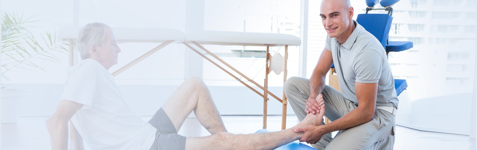 Physiotherapy treatment in clinic